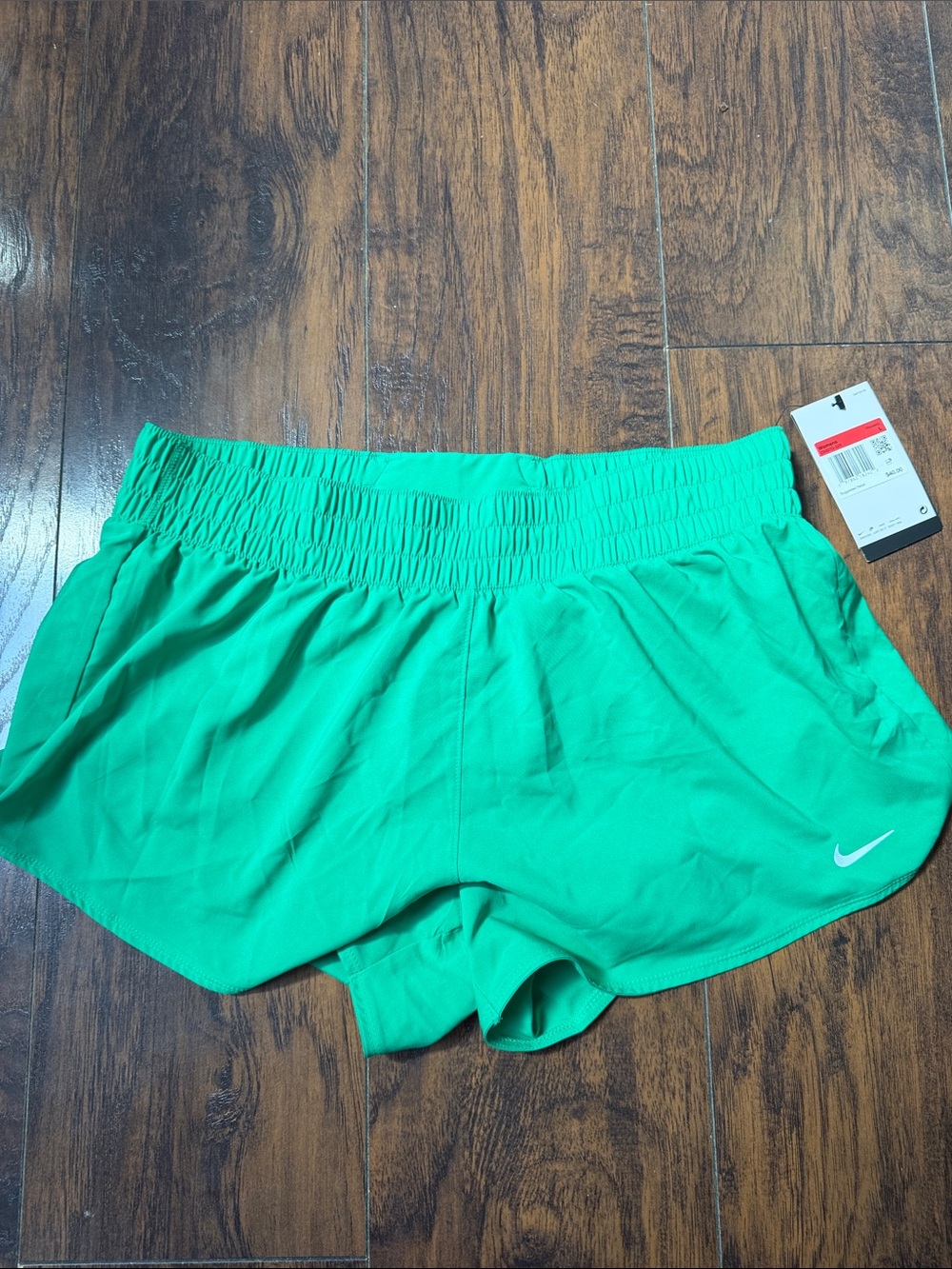 Nike Women's Bright Green Athletic Running Shorts